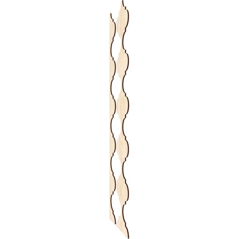 Ekena Millwork Marrakesh Adjustable Wood Decorative Slat Wall Panel Kit