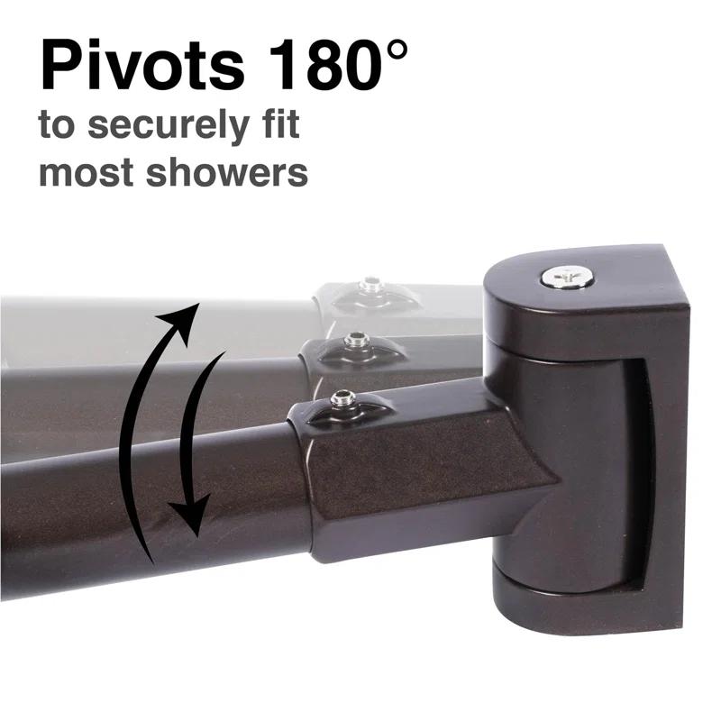 Utility-Sink 70'' Curved Fixed Shower Curtain Rod