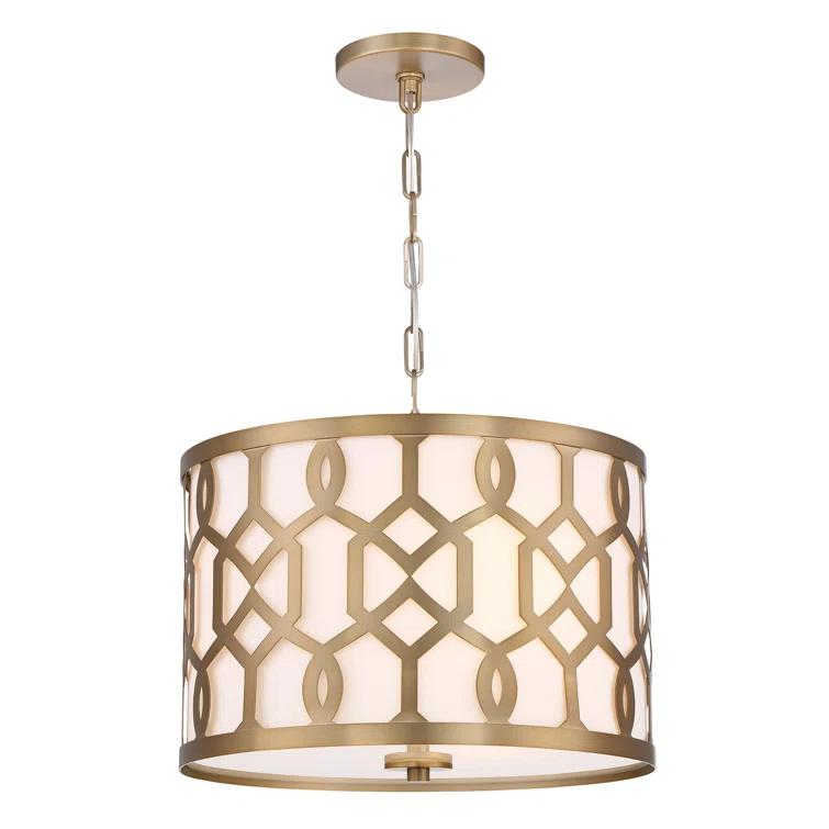 Crystorama Lighting Jennings 5 - Light Pendant in  Aged Brass