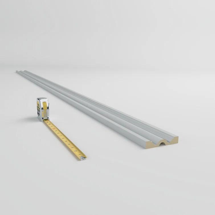 Ekena Millwork 4"H x 3/4"P x 94 1/2"L Gorleen Chair Rail (Set of 8)