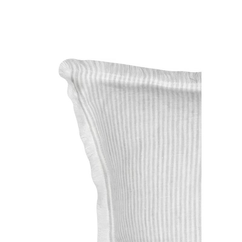 Anaya Fringed Feather Throw Pillow