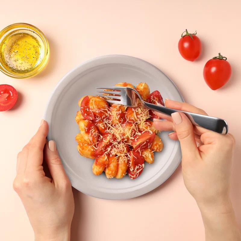 Greener Settings Compostable Disposable Paper Dessert Plates (Set of 150)