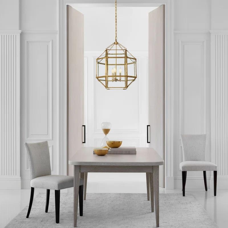 Soleil 14" Hand-Rubbed Antique Brass Drum Ceiling Light