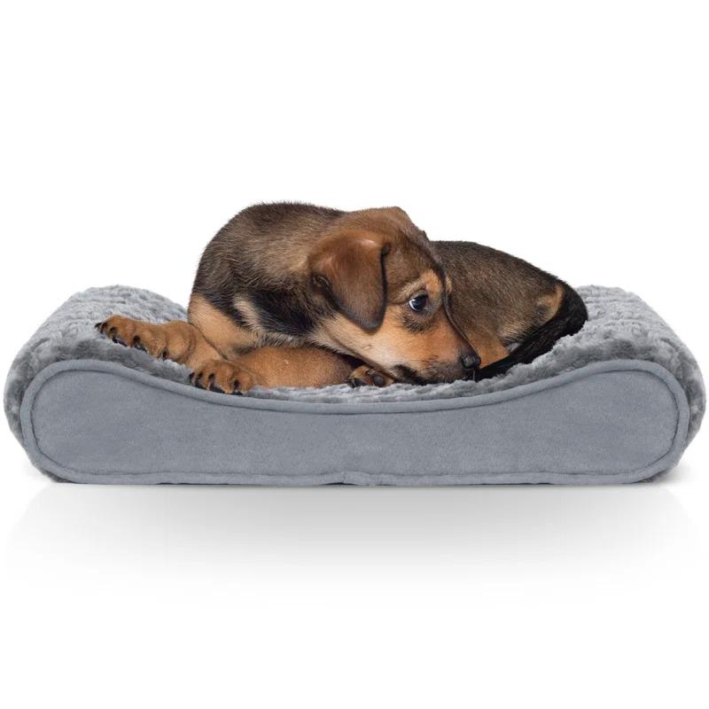 FurHaven Ultra Plush Luxe Lounger Orthopedic Foam Contour Dog Bed