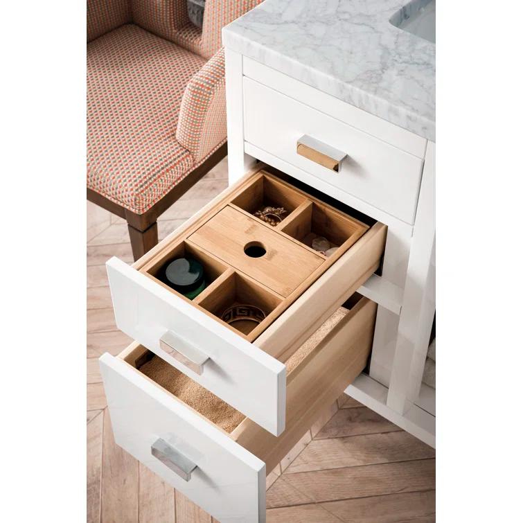 James Martin Vanities Addison 30'' Single Bathroom Vanity with Engineered Quartz Top