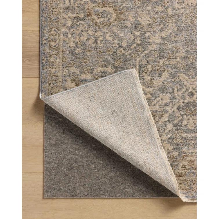 Junie I Rug Magnolia Home by Joanna Gaines x Loloi - Blue and Natural / 6'7" x 9'10"
