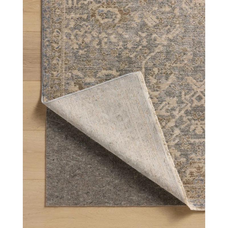 Junie I Rug Magnolia Home by Joanna Gaines x Loloi - Blue and Natural / 6'7" x 9'10"