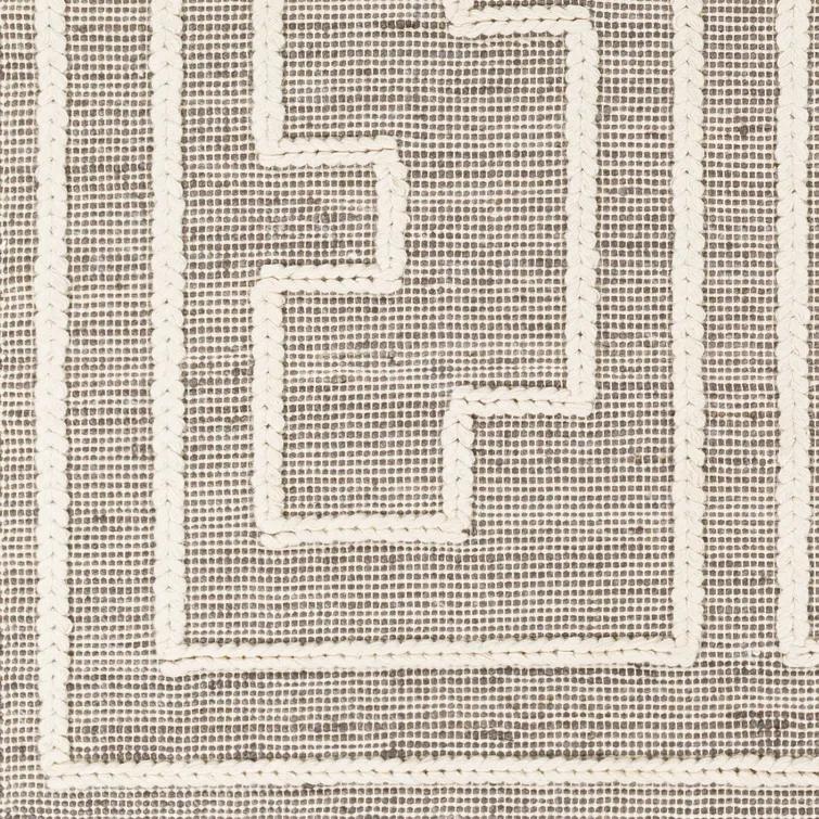 Rodriguez Handmade Flatweave Gray/White Area Rug
