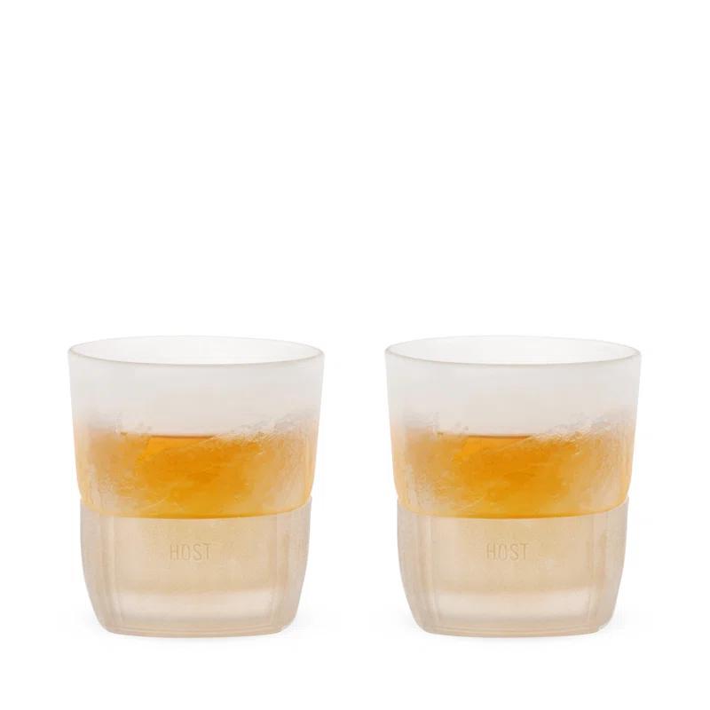 Glass Whiskey FREEZE Cooling Cup (Set of 2)