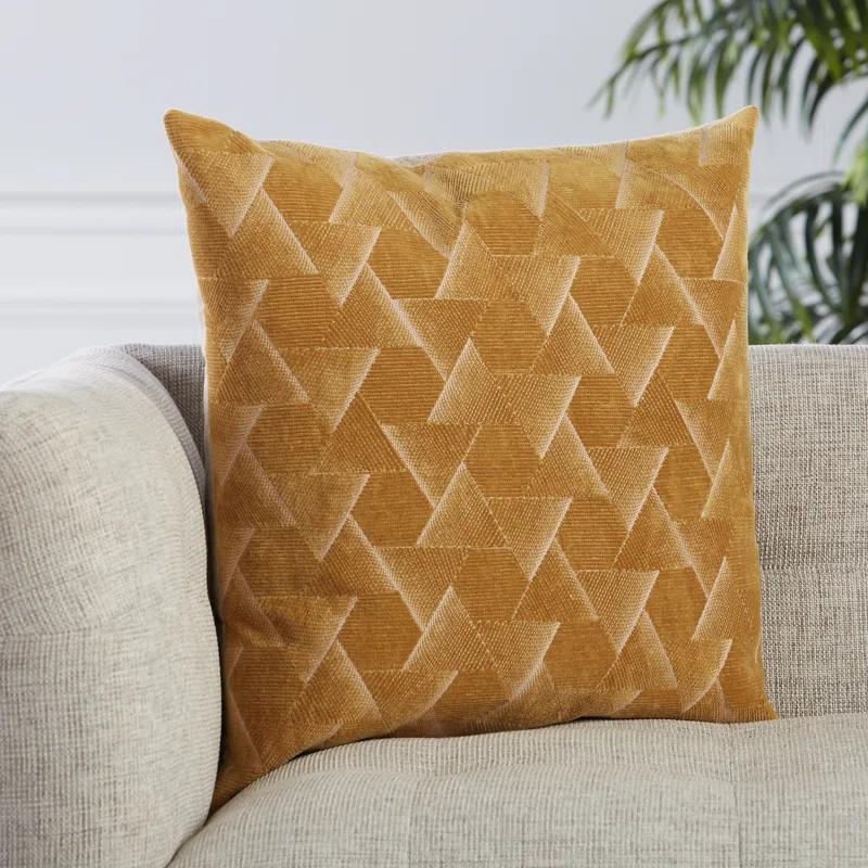 Gretchen Geometric Cotton Throw Pillow