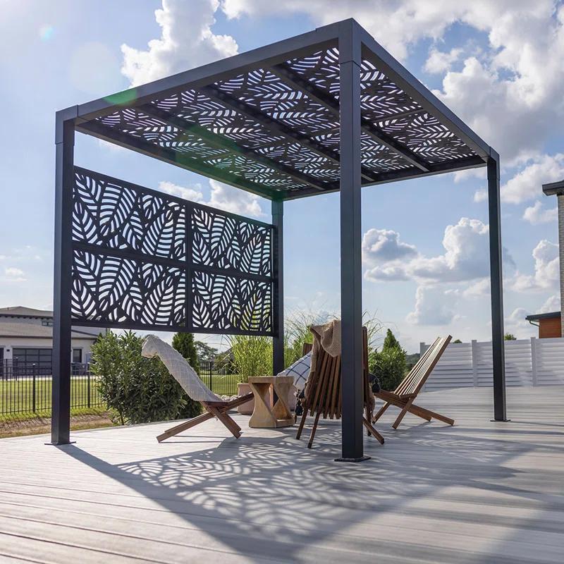 8 Ft. W x 8 Ft. D Aluminum Pergola with Canopy
