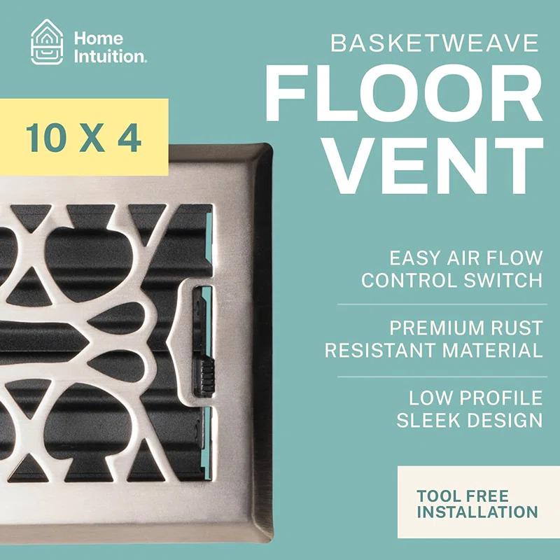 Home Intuition Victorian Floor Vent Cover Register With Mesh Net