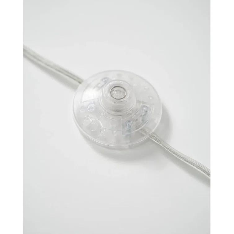 Montage Modern 60 in. Mid-Century Modern LED Floor Lamp with Fabric Drum Shade