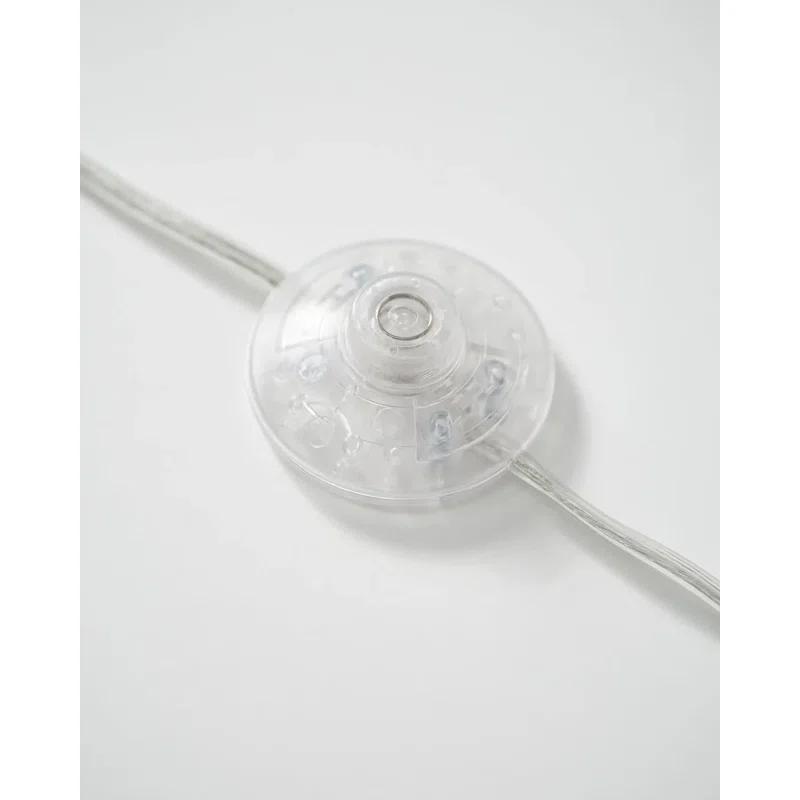 Montage Modern 60 in. Mid-Century Modern LED Floor Lamp with Fabric Drum Shade