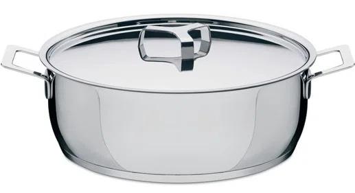 Alessi Pots&Pans Low Casserole with Two Handles