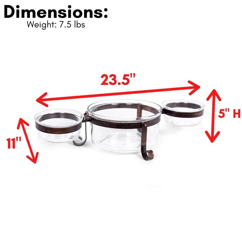 BirdRock Home BirdRock Home Glass Serving Bowl