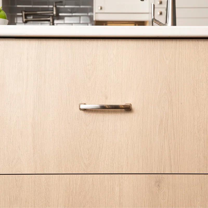 Hickory Hardware Bridges Collection Handle Pull - 5-1/16" Center to Center Cabinet Pull Satin Nickel - Transitional, Deco Hardware for Drawers & Cabinets