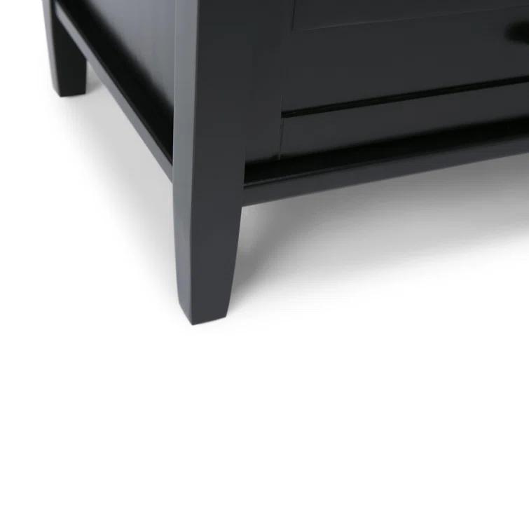 Simpli Home Warm Shaker 47"W Solid Wood TV Stand for TVs up to 55" with 2 Storage Cabinets and 2 Drawers
