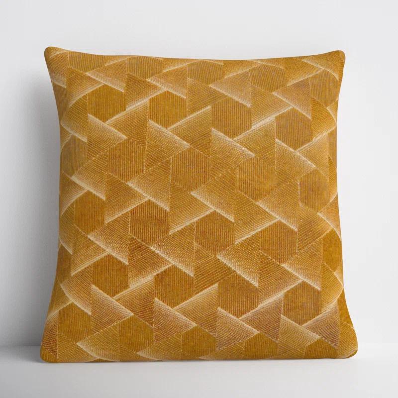 Gretchen Geometric Cotton Throw Pillow