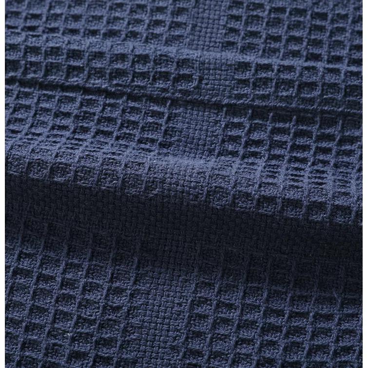 Kenneth Cole Kenneth Cole Waffle Grid Solid Cotton Blanket