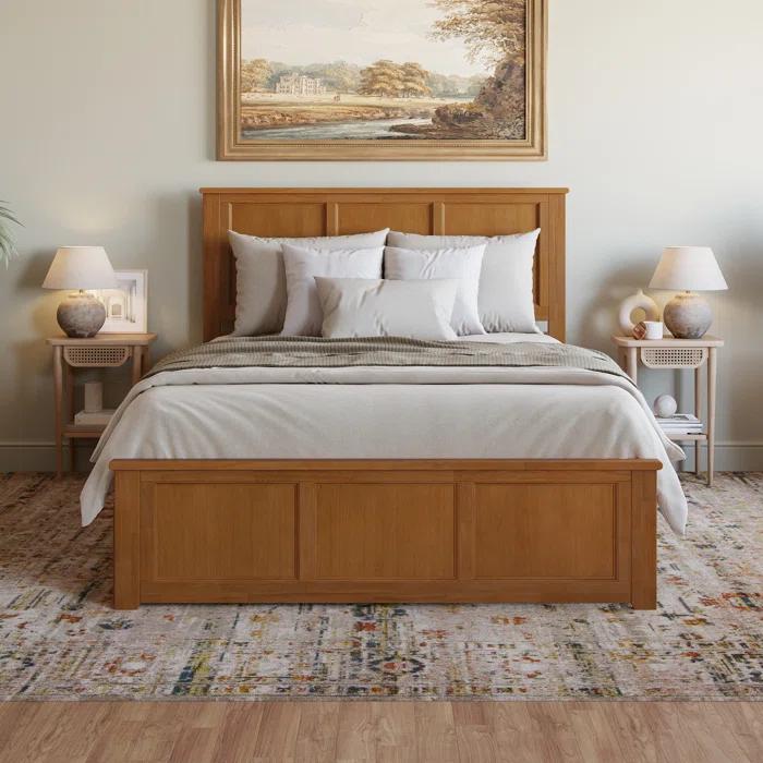 AFI Furnishings Madison Solid Wood Platform Bed with Matching Footboard & Storage Drawers