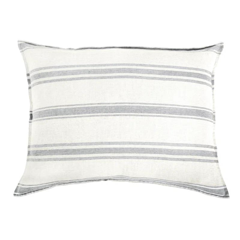 Jackson Sham by Pom Pom at Home - Cream and Gray / King