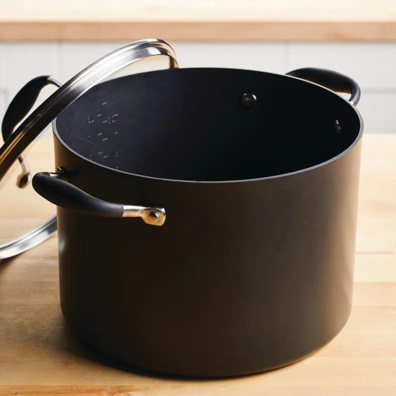 Anolon Anolon Advanced Home Hard Anodized Nonstick Stockpot With Lid, 10 Quart