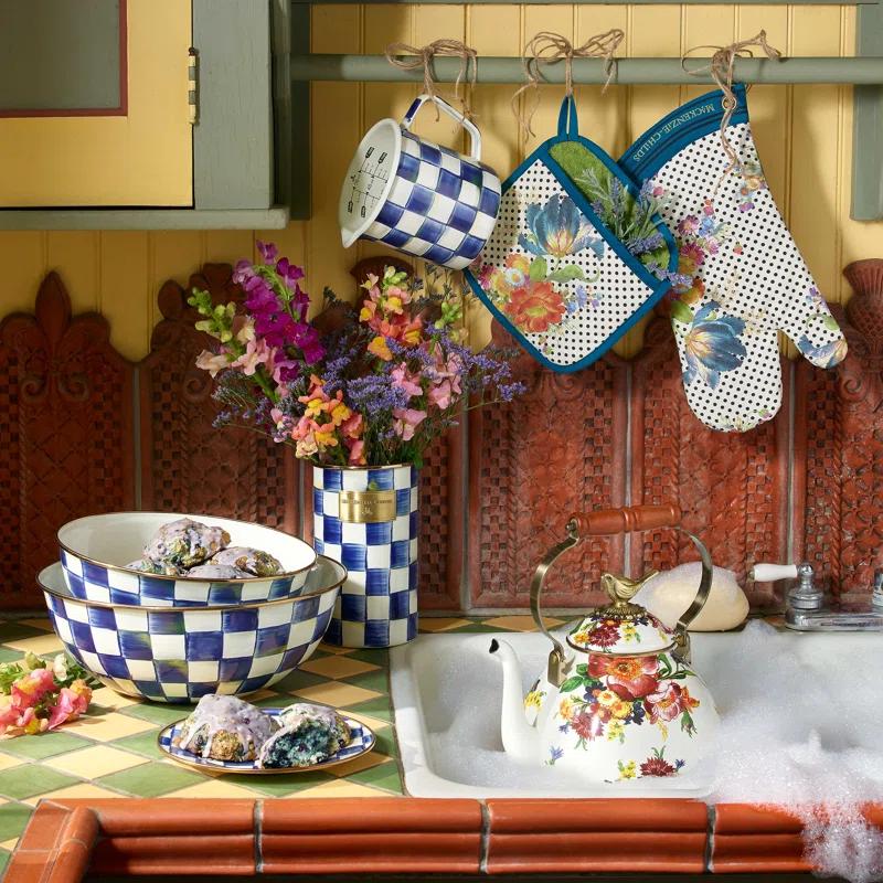 MacKenzie-Childs Check Utensil Crock