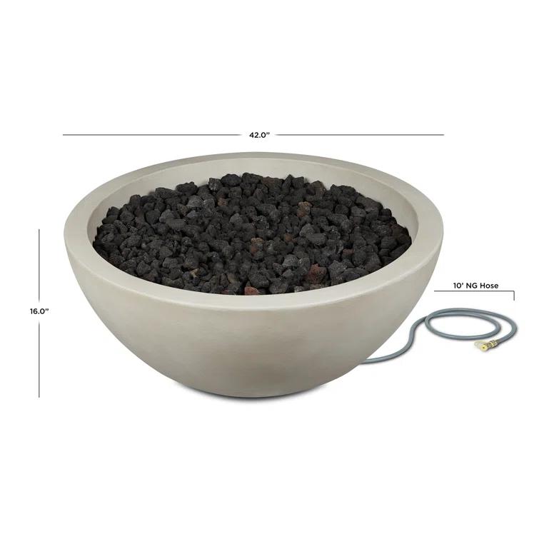 Benno Fire Bowl - Fog / 42" / Natural Gas