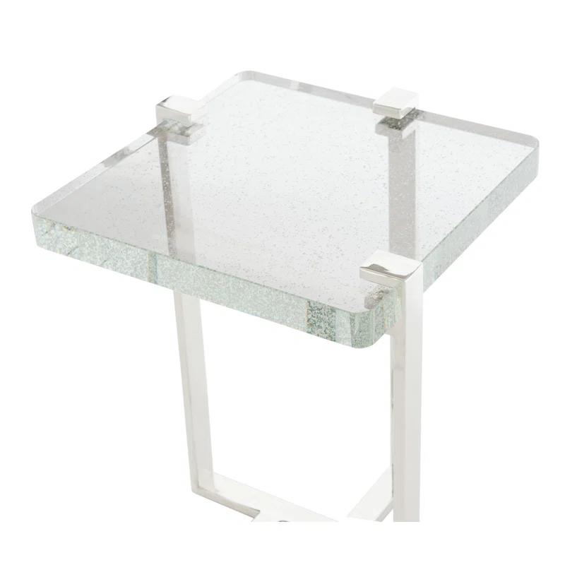 Mott Glass Top End Table