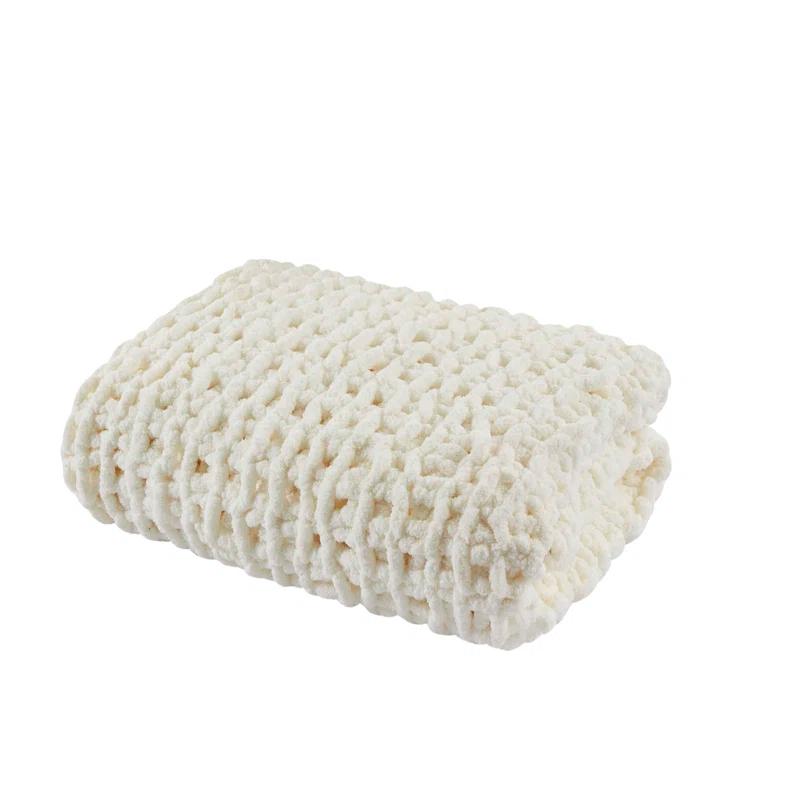 Chenille Chunky Knit Throw