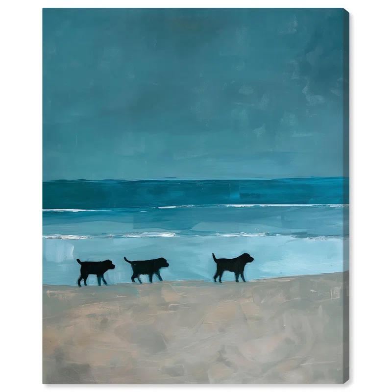 Art Remedy Lost in the Tides Canvas Coastal Paintings by Art Remedy