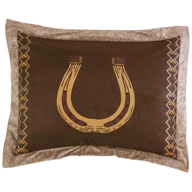 Chezmoi Collection Sedona 7-Piece Southwestern Wild Horses Microsuede Comforter Set