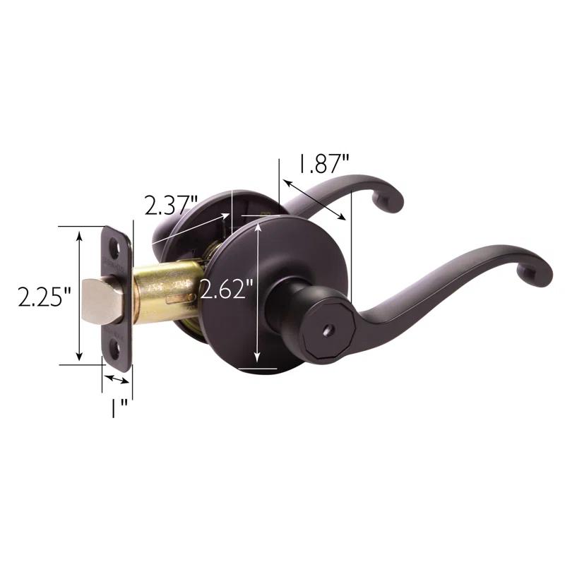 Design House 779223 Scroll Privacy Bed/Bath Door Lever