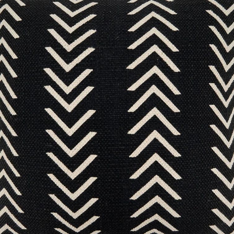 Saro Adah Collection Geometric Cotton Throw Pillow