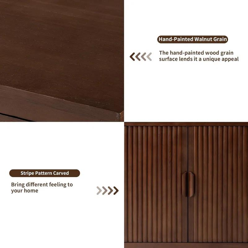 Accent Cabinet with 2 Doors and Adjustable Shelves