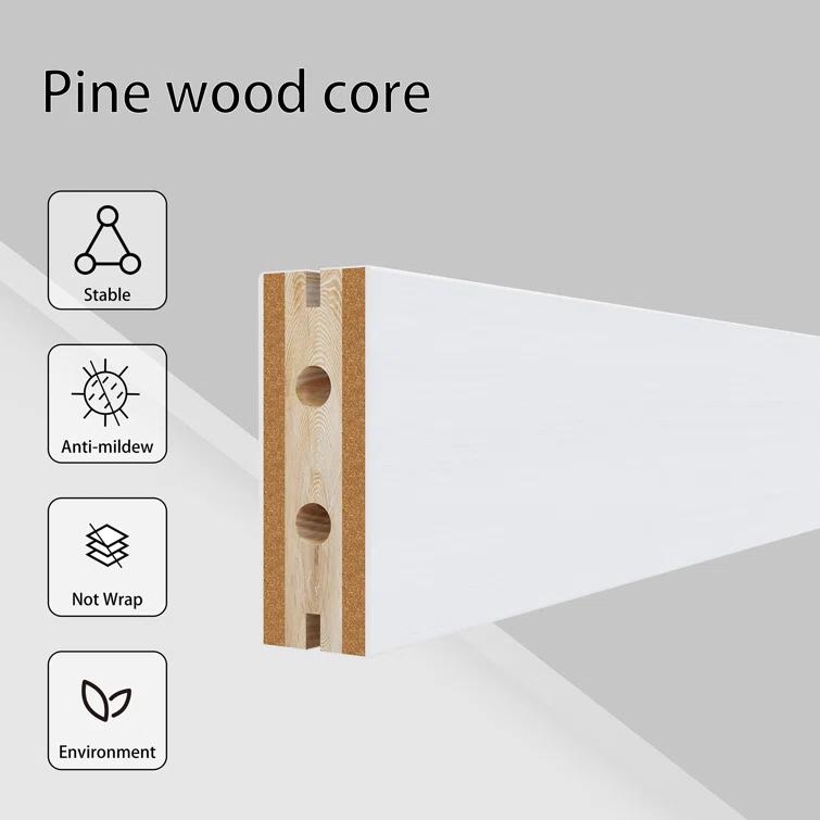 JUBEST Tempered Frosted Glass Barn Door with Installation Hardware Kit and Handle, Wood Sliding Barn Door