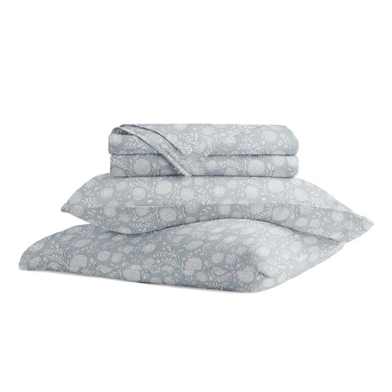 Becky Cameron 4 Piece 300 TC Patterned Cotton Sheet Set