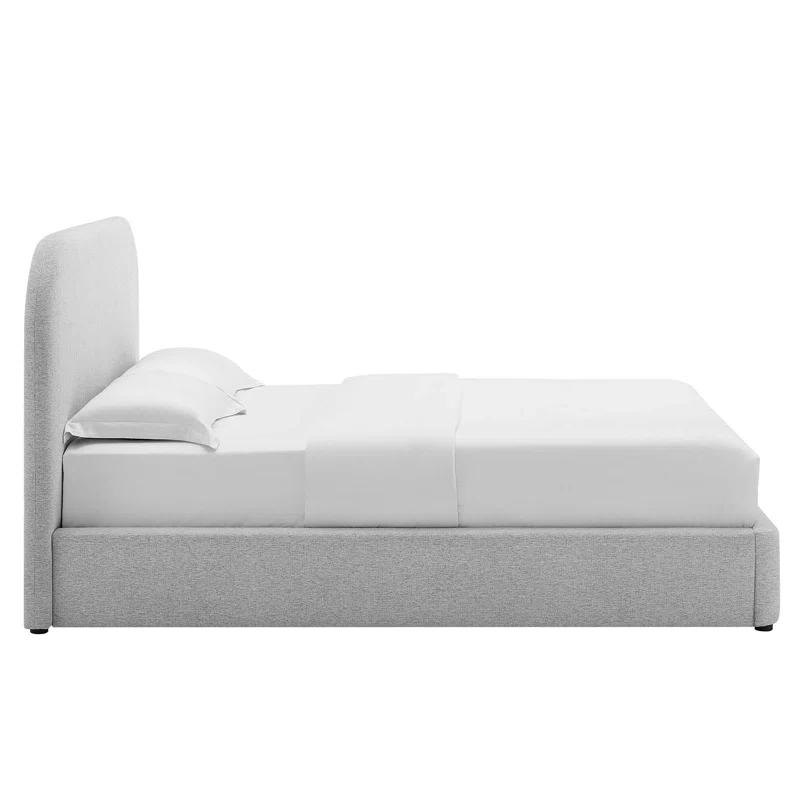 Modway Keynote Upholstered Fabric Curved Platform Bed