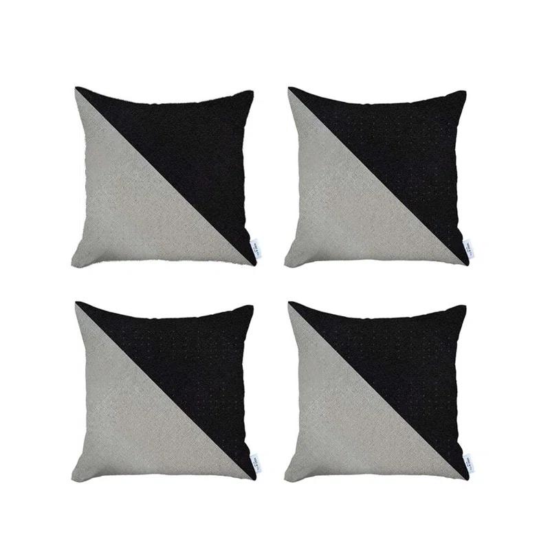 Mike&Co. New York Reversible Pillow Cover (Set of 4)