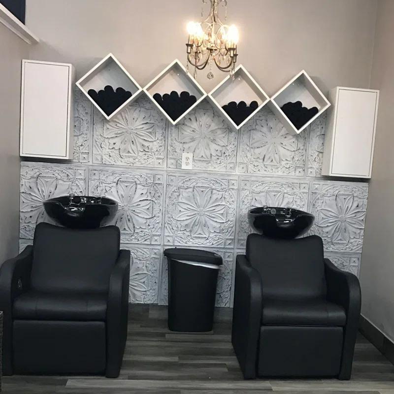 FromPlainToBeautifulInHours Milan 24'' L x 24'' W Textured PVC Drop-In & Glue Up Ceiling Tile Ceiling Tile (Set of 25)