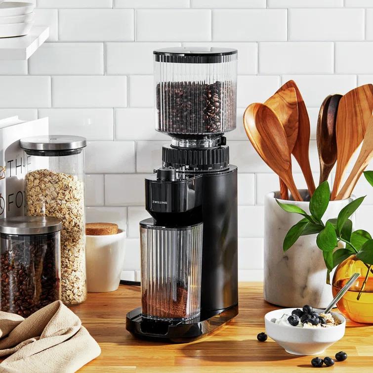 ZWILLING Enfinigy Burr Coffee Grinder Electric, 140 Coffee Grinding Options from Espresso to Drip Coffee