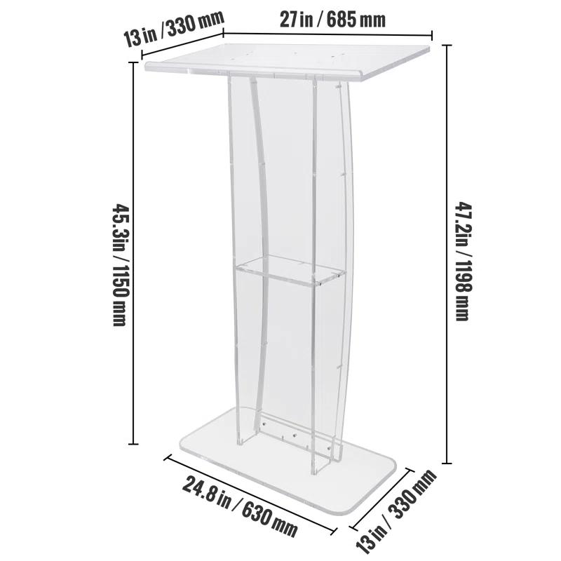 VEVOR 47.2'' Bamboo Full Podium