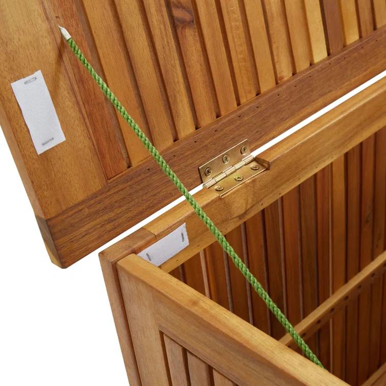 vidaXL Patio Storage Box 35.4"x19.7"x22.8" Solid Wood Acacia