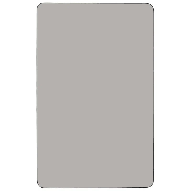 Flash Furniture Goddard Mobile 24''W x 48''L Rectangular HP Laminate Activity Table - Adjustable Legs