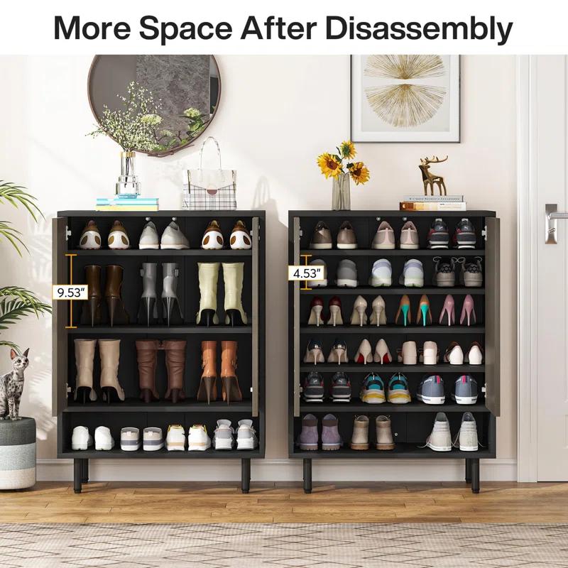 18 Pair Shoe Storage Cabinet