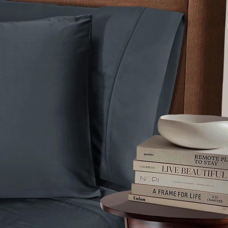 Superior 300 Thread Count Rayon From Bamboo Solid Pillowcase Set (Set of 2)