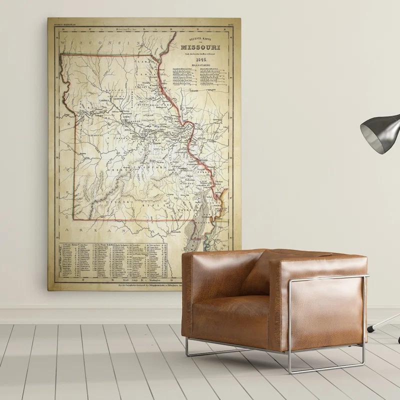 Wexford Home " Antique Map Missouri II "