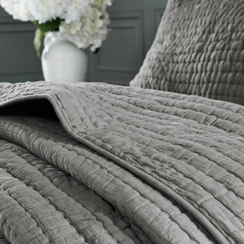 Madison Park Signature Madison Park Signature Serene 3 Piece Hand Quilted Cotton Quilt Set