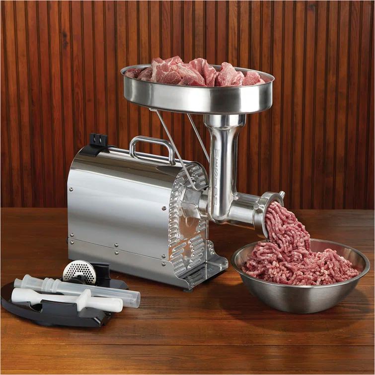 Weston Pro Series Stainless Steel Electric Meat Grinder with Sausage Stuffer